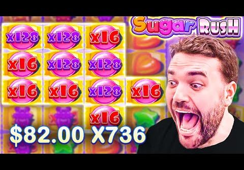 *NEW* SLOT SUGAR RUSH WON’T STOP PAYING! (INSANE WINS)