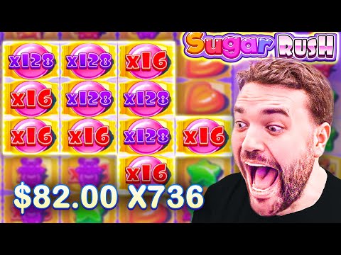 *NEW* SLOT SUGAR RUSH WON’T STOP PAYING! (INSANE WINS)