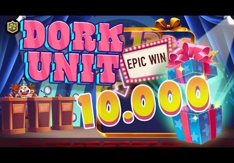 х10.000,00 Dork Unit NEW EPIC RECORD WIN! Casino Slots Big Wins