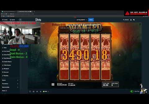 MAX WIN ! INSANE WIN by Trainwreckstv – 14M WIN ON WANTED DEAD OR A WILD ! FULLSCREEN VS ! BIG WIN T