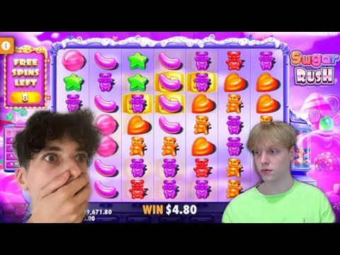 WE HIT A INSANE $50,000 WIN!! (NEW SUGAR RUSH SLOT)