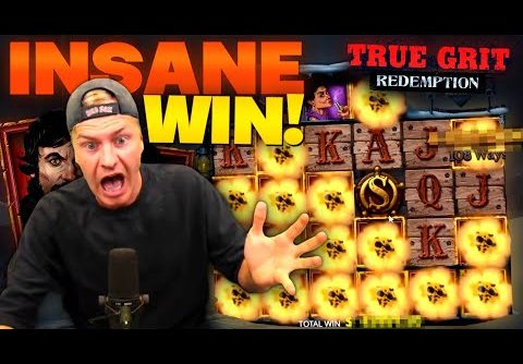 INSANE MEGA WIN ON TRUE GRIT REDEMPTION! (3 Scatter Bonus)