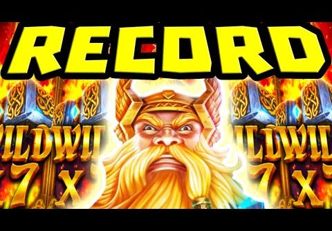 MY BIGGEST SLOT WIN EVER ON POWER OF THOR MEGAWAYS 😱 MAX BET GOES NUTS OMG‼️