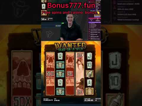 $1,200,000 CRAZY WANTED SLOT MACHINE WIN!! #bigwin #stake #shorts