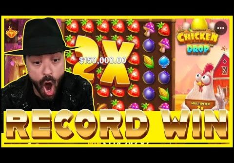 ROSHTEIN NEW RECORD WIN ON CHICKEN DROP!! FUNNY SLOT