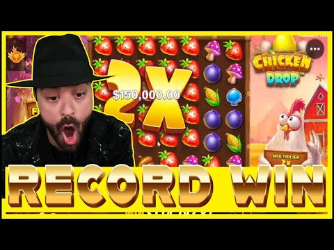 ROSHTEIN NEW RECORD WIN ON CHICKEN DROP!! FUNNY SLOT