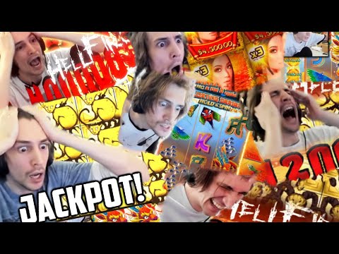 XQC Gambling: Biggest Jackpot Wins Compilation from Book of Shadows, Girlfriends, Dog House & Dragon