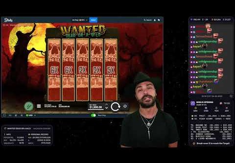 INSANE WIN ! ROSHTEIN  – FULLSCREEN VS ON WANTED BASE GAME ! ROSHTEIN BIG WIN ! CASINO SESSION