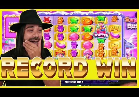 ROSHTEIN RECORD WIN ON SUGAR RUSH!! NEW SLOT