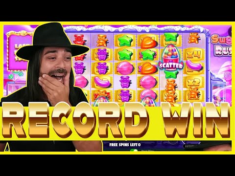 ROSHTEIN RECORD WIN ON SUGAR RUSH!! NEW SLOT