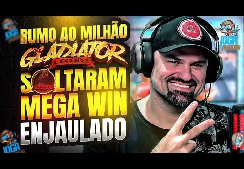 JOGAJOGADOR BÔNUS GIGANTE NO SLOT GLADIATOR LEGENDS DA WAZAMBA, MEGA WIN RUMO A 1 MILHÃO