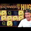 WILDLINE!? Big Hit on Great Warrior Slot!