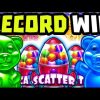 NEW SUGAR RUSH 🍭 SLOT MAX BET BONUS PAYED A RECORD WIN 😱ALREADY OMG‼️ *** SUPER BIG WIN ***