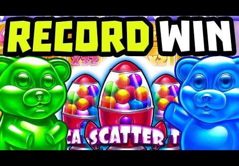 NEW SUGAR RUSH 🍭 SLOT MAX BET BONUS PAYED A RECORD WIN 😱ALREADY OMG‼️ *** SUPER BIG WIN ***