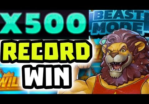 MY RECORD WIN 😱 FOR BEAST MODE MASSIVE X500 MULTIPLIER 🔥 MAX BET‼️ *** MEGA BIG WIN ***