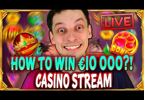SLOTS LIVE 🔴 HOW TO WIN €10 000?! Casino Stream Big Wins with mrBigSpin