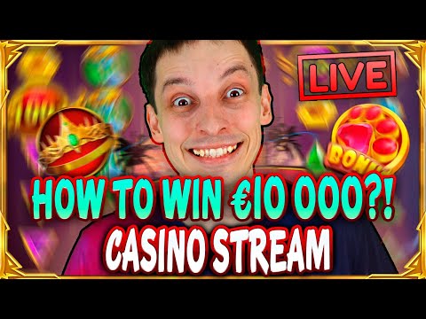 SLOTS LIVE 🔴 HOW TO WIN €10 000?! Casino Stream Big Wins with mrBigSpin