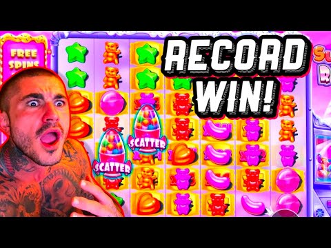 SUGAR RUSH SLOT FINALLY PAYS!!! (MY RECORD WIN!!)