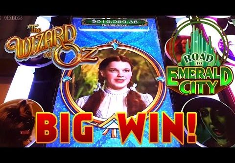 Wizard of Oz – Road to Emerald City Slot Machine – Big Win!