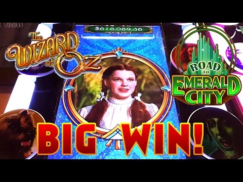 Wizard of Oz – Road to Emerald City Slot Machine – Big Win!