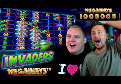 MASSIVE Base Game WIN on Invaders Megaways Slot!