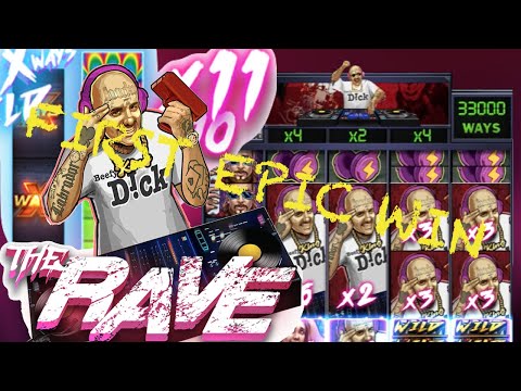 🔥MASSIVE WILDS AND XWAYS🔥 ON NEW THE RAVE SLOT RESULT IN EPIC WIN 😱 #1