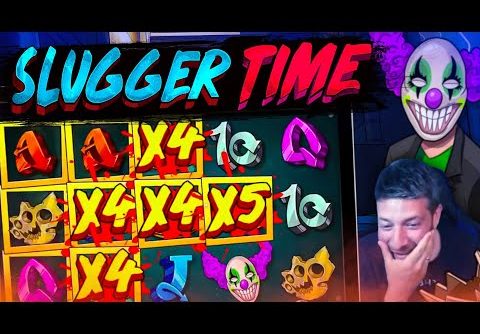 HUGE WIN ON SLUGGERTIME BY QUICKSPIN!!! 🤡 New Quickspin Slot!