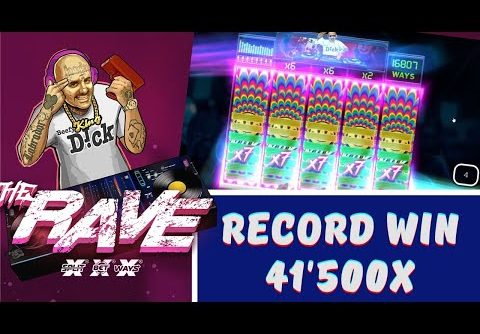 The Rave 🤟 New Slot by NoLimit City 🤑 RECORD WIN 41’500X