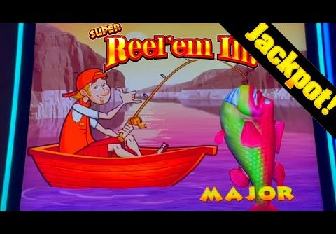 MASSIVE MAJOR JACKPOT Fish Caught On NEW Super REEL ‘EM IN Slot Machine!