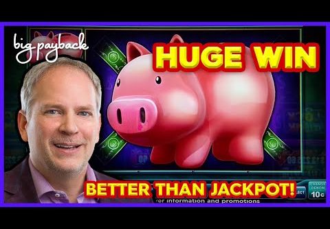 BETTER THAN JACKPOT! Lock It Link Piggy Bankin’ Slot – HUGE WIN BONUS!