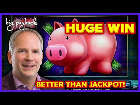BETTER THAN JACKPOT! Lock It Link Piggy Bankin’ Slot – HUGE WIN BONUS!