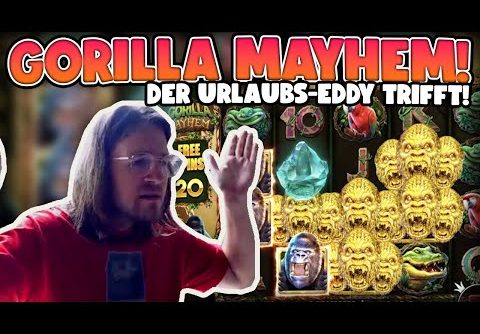 Mega Win auf Gorilla Mayhem! Neue Slot aus dem Urlaub!