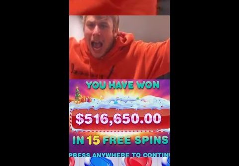 MY BIGGEST SLOT WIN EVER!! (500,000 WIN!)