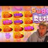 MY RECORD WIN ON NEW SUGAR RUSH SLOT BONUS!