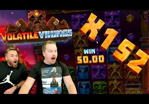 Maximum Volatility on NEW SLOT Volatile Vikings! (Big Win)