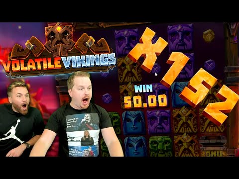 Maximum Volatility on NEW SLOT Volatile Vikings! (Big Win)