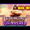 INCREDIBLE RETRIGGER! Kronos Unleashed Slot – BIG WIN!