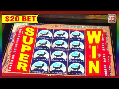 ** SUPER BIG WIN ** COYOTE MOON ** HIGH LIMIT ** SLOT LOVER **