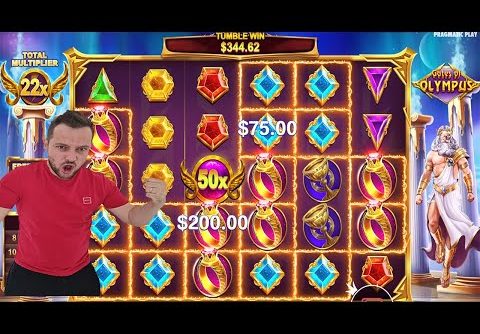 GATES OF OLYMPUS! 🔱 HIT 50X MULTIPLIER with BIG WIN CASINO SLOT ONLINE BONUS BUY GAME