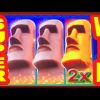 ** SUPER BIG WIN ** GREAT MOAI SLOT MACHINE BY KONAMI ** SLOT LOVER **