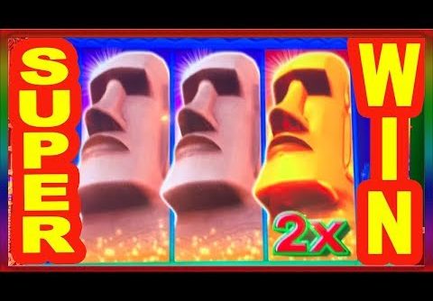 ** SUPER BIG WIN ** GREAT MOAI SLOT MACHINE BY KONAMI ** SLOT LOVER **