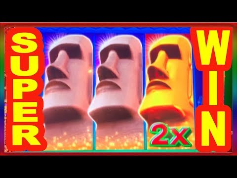 ** SUPER BIG WIN ** GREAT MOAI SLOT MACHINE BY KONAMI ** SLOT LOVER **