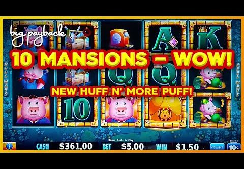 I GOT THE MANSION FEATURE! Huff N’ More Puff Slot – HUGE WIN!