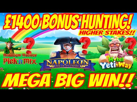 £1400 Bonus Hunitng On Slots! MEGA BIG WIN! 😜💰🎰