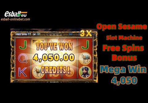 🦙 Mega Win 4,050 🦙 Open Sesame Slot Machine Free Spins Bonus