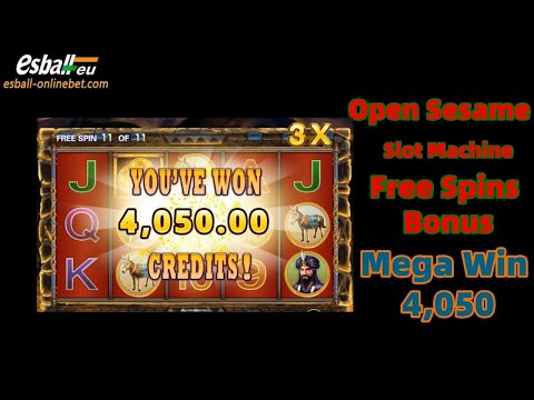 🦙 Mega Win 4,050 🦙 Open Sesame Slot Machine Free Spins Bonus