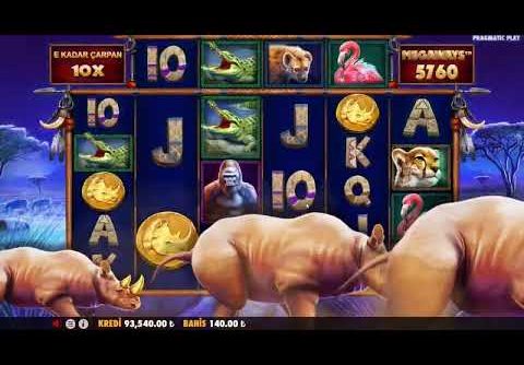 Rhino | Kısa Sürede 1100x Kazanç Sağladık – Mega Win #slotvideoları #casino #pragmaticplay