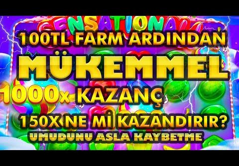 SWEET BONANZA | 100TL Farm Ardından 150x Rekor Bigwin | #slot #casino #slotoyunları #sweetbonanza