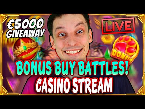 SLOTS LIVE 🔴 BONUS BUY BATLLE! Casino Stream Big Wins with mrBigSpin