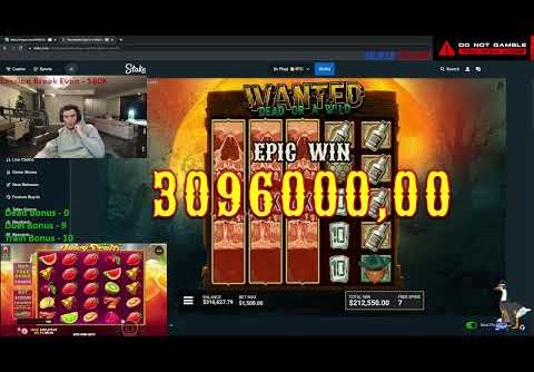 INSANE WIN ! Trainwreckstv HIT 3.3M ON WANTED (DUEL) ! TRAINWRECKSTV BIG WINS ! SLOTS